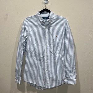 Polo Ralph Lauren Casual Striped Polo Button Down size M